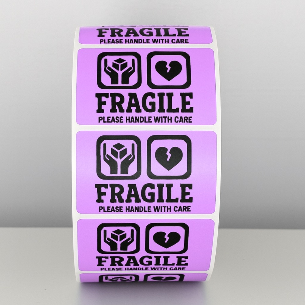 📦 Fragile Shipping Stickers | Handle With Care Labels | Red Warning LABELS - Picture 9 of 11
